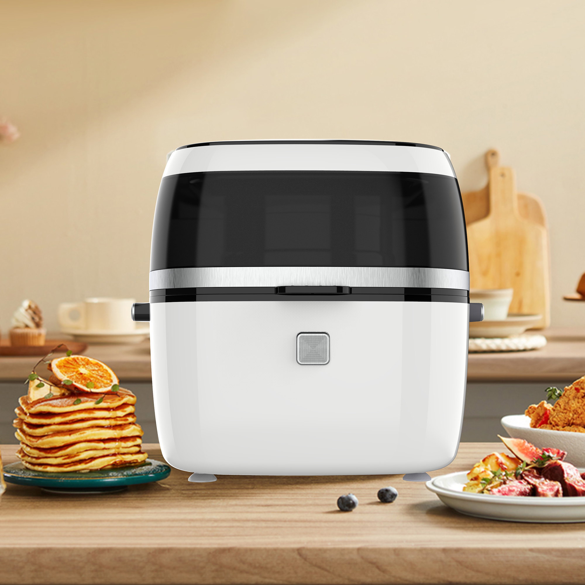 2022 Panneau tactile Tople Réglable Température Air électrique Fryer Machine de cuisson YYZG-650A