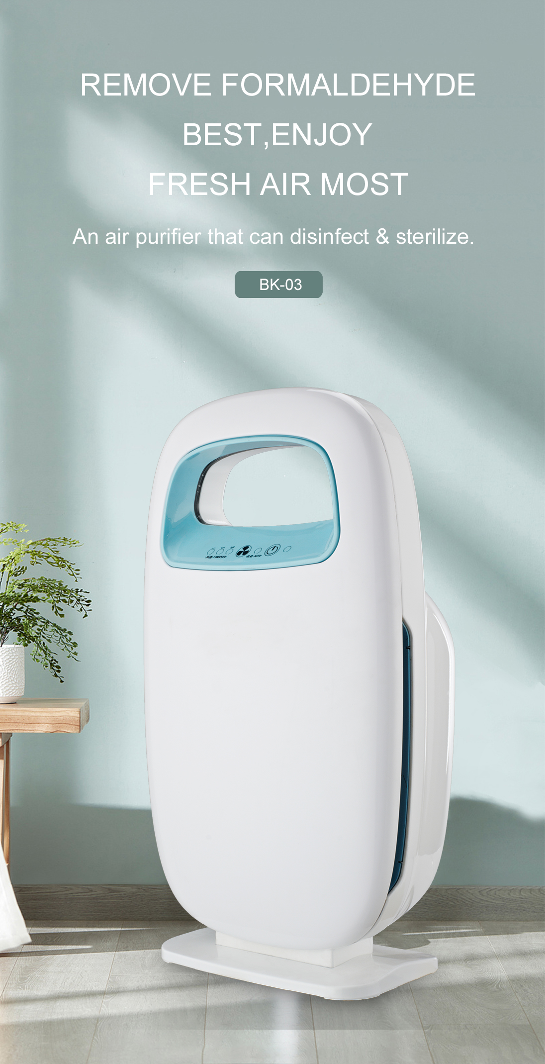 Retirer le formaldéhyde le mieux, profiter de l'air frais le plus BK-03